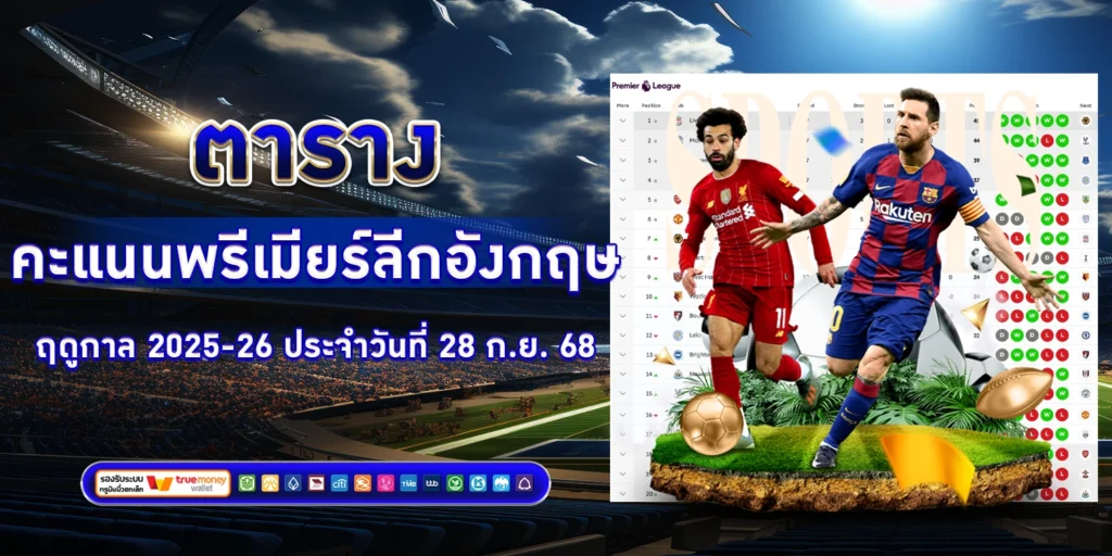 ตารางคะแนนพรีเมียร์ลีก - sbobet888
